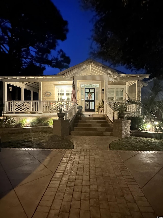 view of front of home