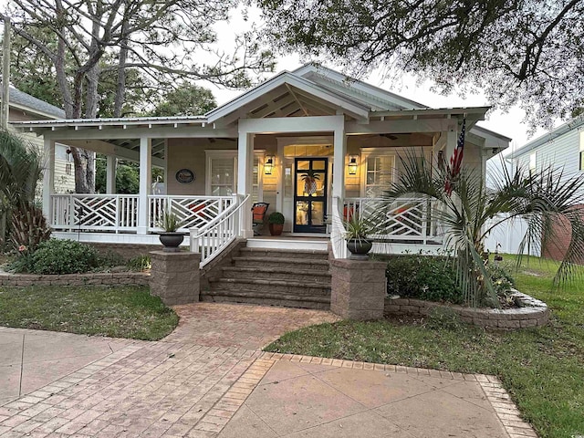 bungalow with a porch