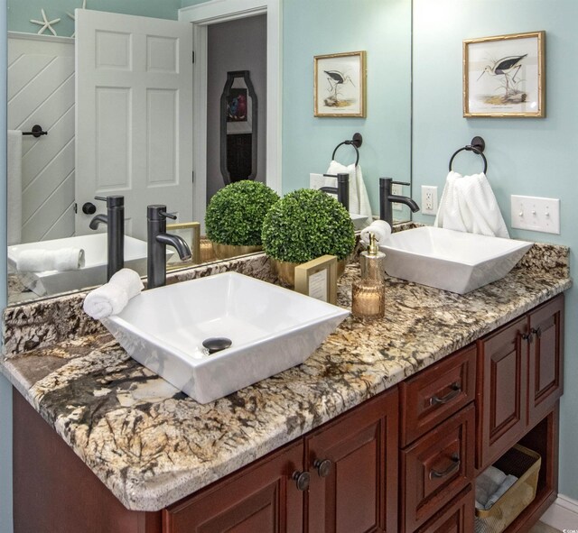 bathroom with vanity