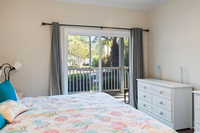 1100 Commons Blvd Unit 104, Myrtle Beach, SC 29572 - bedroom with access to outside and ornamental molding