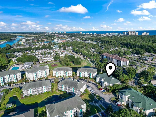 1100 Commons Blvd Unit 104, Myrtle Beach, SC 29572 - aerial view of property's location with a large body of water