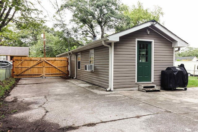 exterior space featuring cooling unit and central AC unit