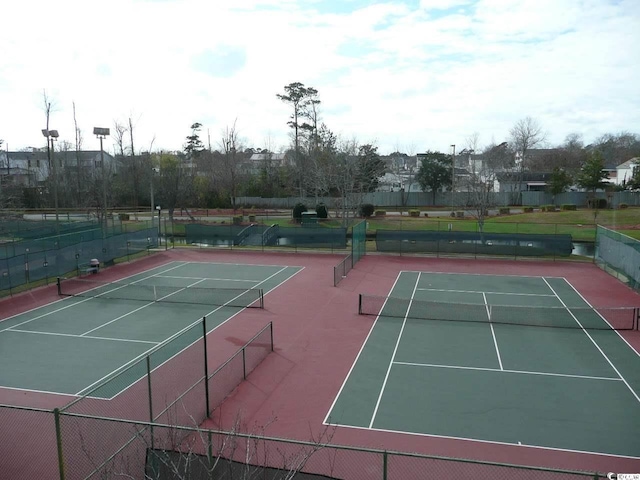 view of tennis court