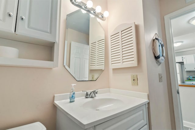 5905 S Kings Hwy Unit 416-B, Myrtle Beach, SC 29575 - half bathroom featuring vanity and toilet