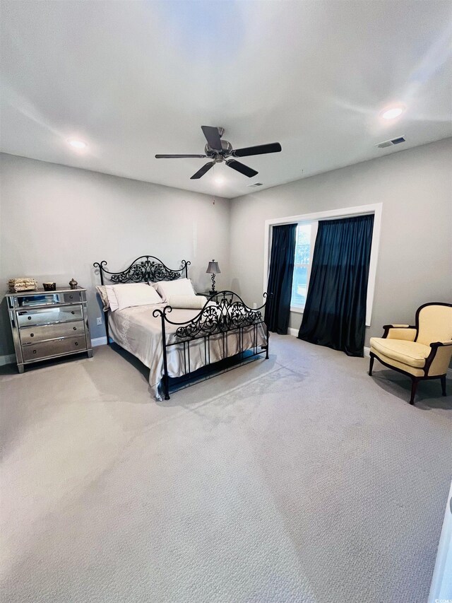 949 Jackline Pl Unit 103, Murrells Inlet, SC 29576 - carpeted bedroom with ceiling fan and baseboards