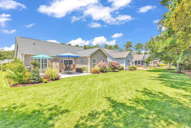 3154 Shorecrest Bay Dr, Murrells Inlet, SC 29576 - back of house with a patio and a yard