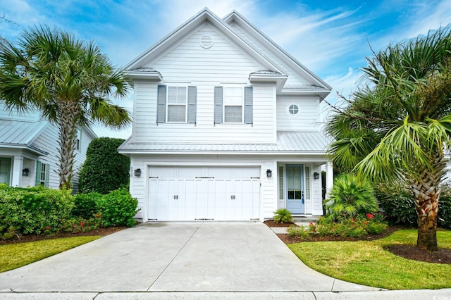 view of front of house featuring a garage