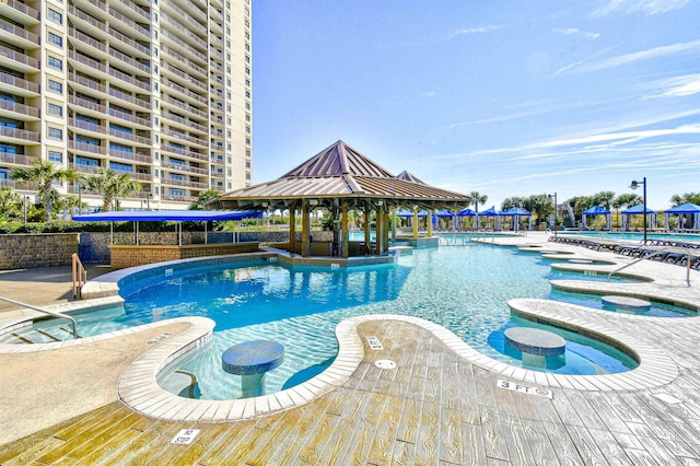 4808 Cantor Ct, North Myrtle Beach, SC 29582 - community pool featuring a gazebo