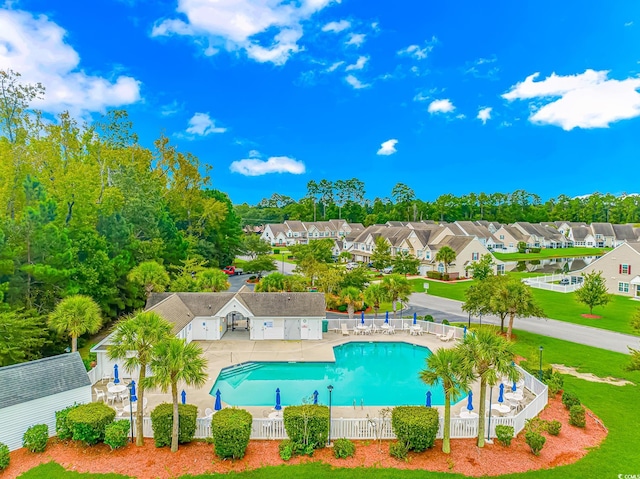 view of pool