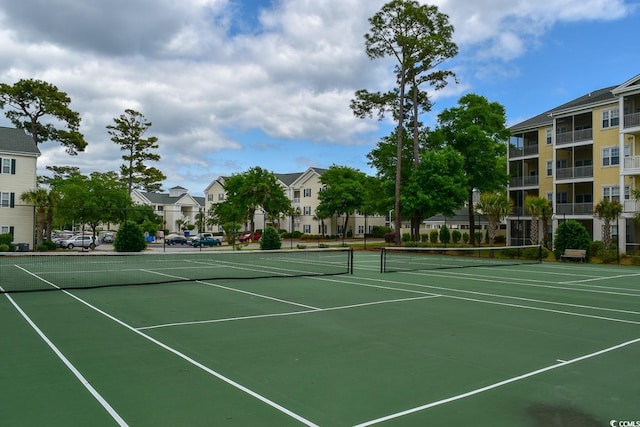 view of tennis court