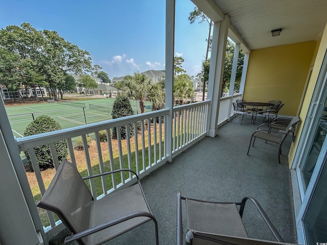 view of balcony