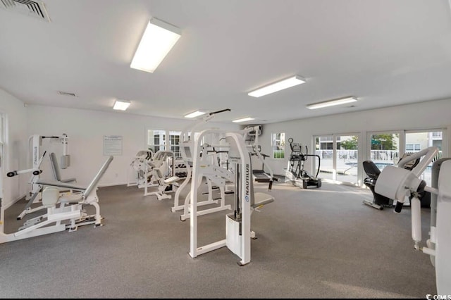 view of exercise room