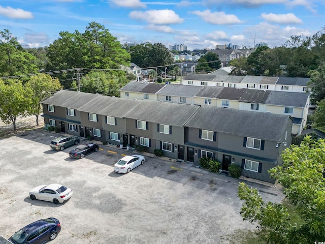 drone / aerial view featuring a residential view