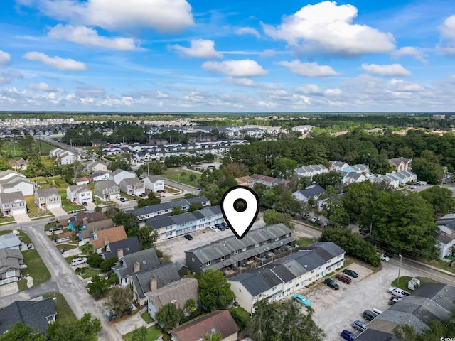 drone / aerial view featuring a residential view