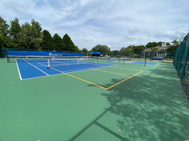 view of tennis court