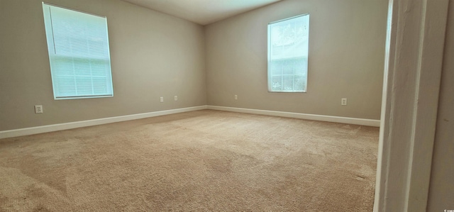 view of carpeted empty room