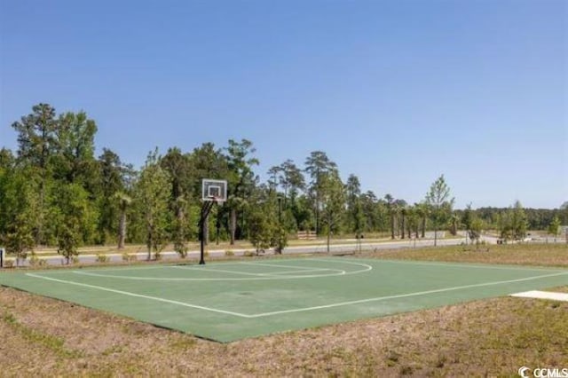 view of basketball court