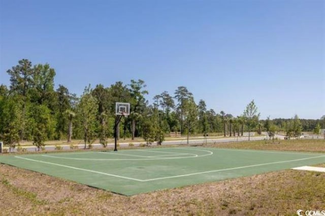 view of basketball court with community basketball court