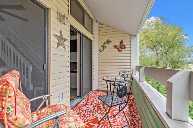 view of balcony