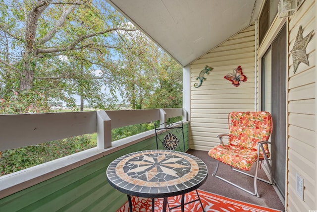 view of balcony