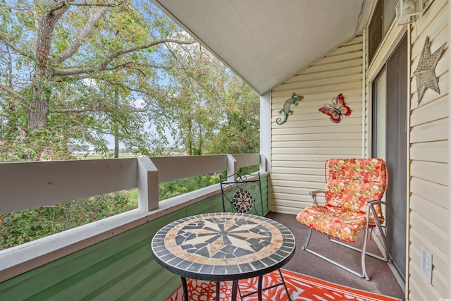 view of balcony