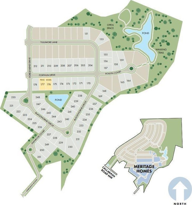 623 Blackthorne Cir NW, Calabash, NC 28467 - parcel map