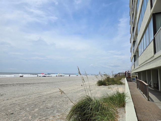 water view featuring a beach view