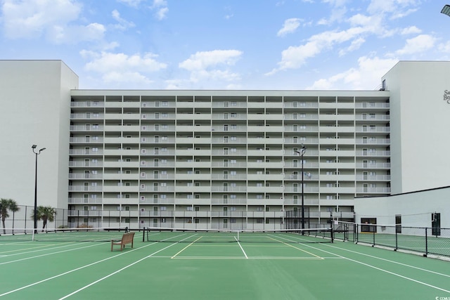 view of tennis court