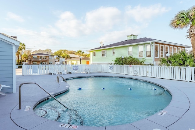 view of pool with a patio area