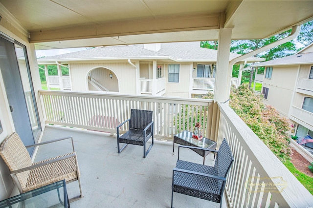 view of balcony