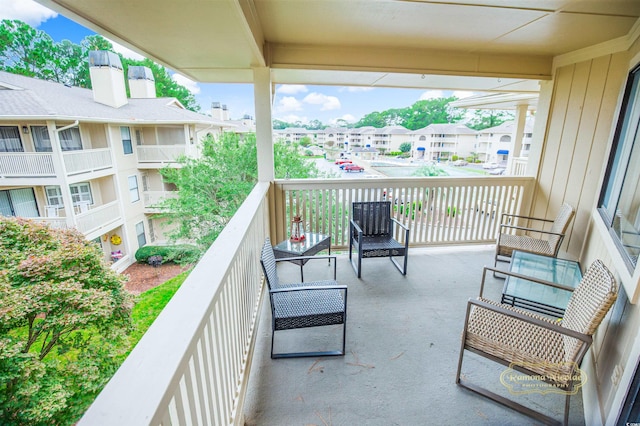 view of balcony