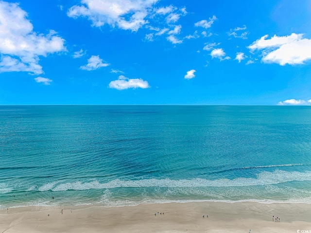 property view of water with a view of the beach