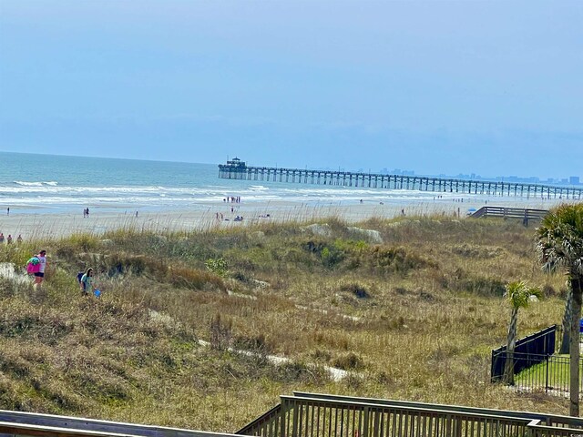 property view of water with a view of the beach