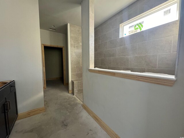 interior space with concrete flooring