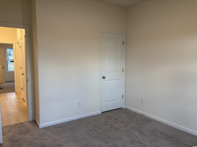 spare room featuring hardwood / wood-style flooring