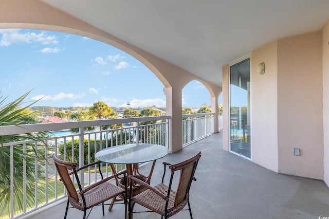 view of balcony