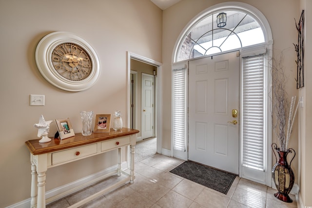 view of tiled entryway