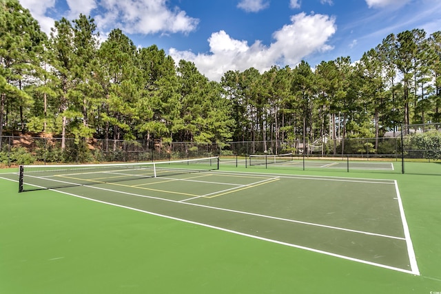 view of sport court