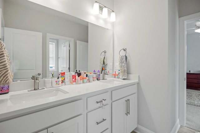 bathroom with vanity