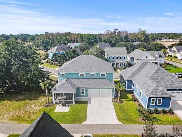 birds eye view of property