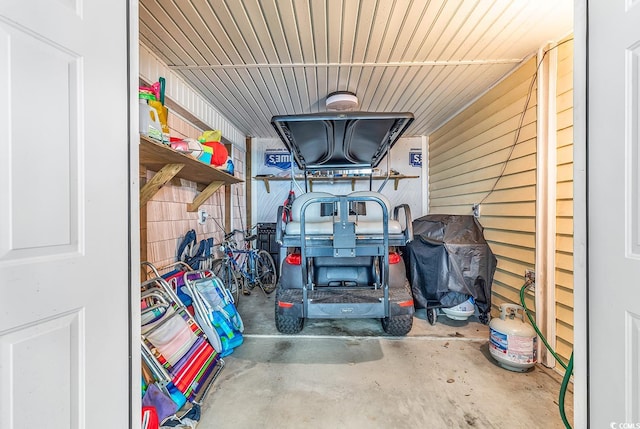 view of storage room