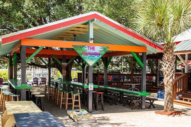 view of property's community featuring a gazebo