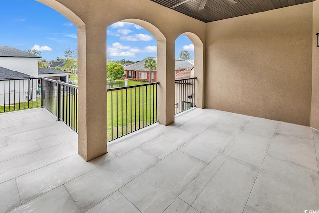 balcony featuring a residential view