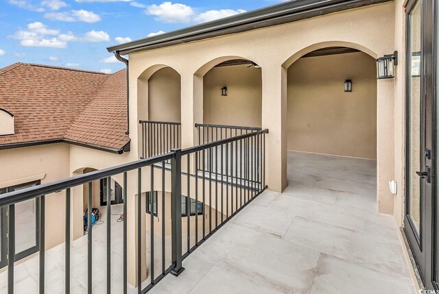 view of balcony