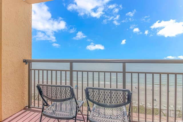 6900 N Ocean Blvd Unit 1040, Myrtle Beach, SC 29572 - balcony with view of water and beach