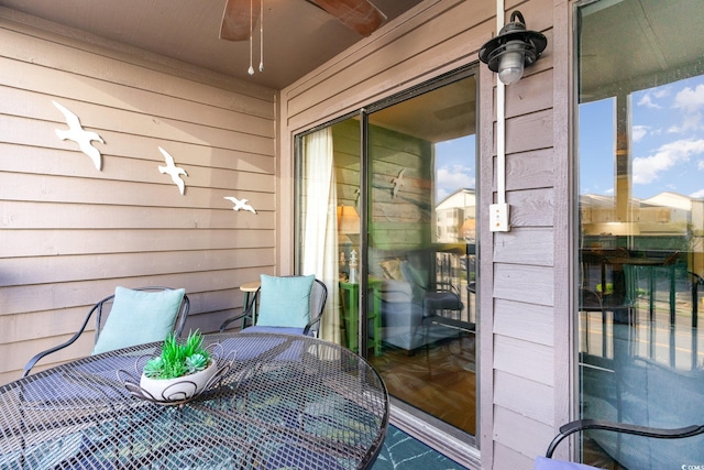207 N Ocean Blvd Unit 241, North Myrtle Beach, SC 29582 - balcony with a ceiling fan