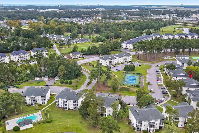 birds eye view of property