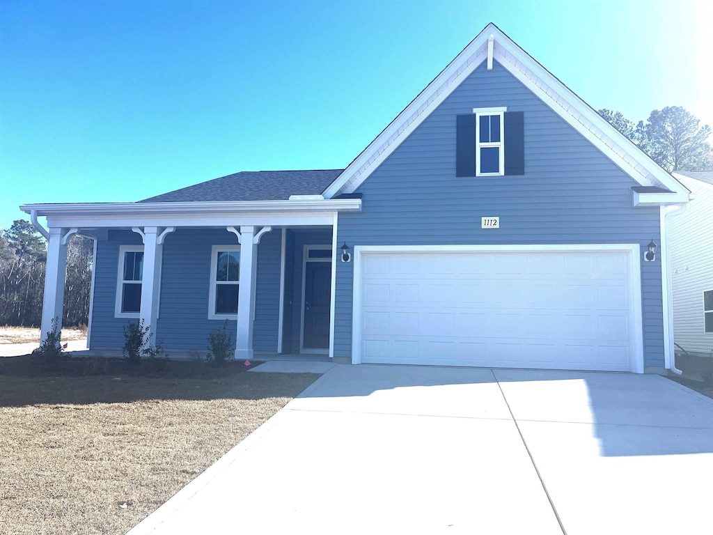 view of front of house featuring a garage