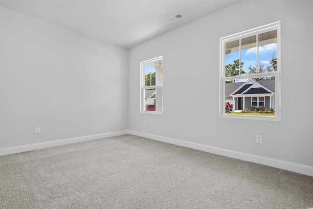 empty room with carpet floors