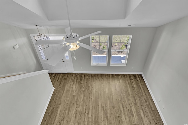 interior space featuring wood-type flooring